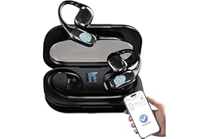 Hocomay AI Cuffie Traduzione, 138 Lingue Auricolari Traduzione Simultanea, Senza Fili Traduttore Vocale Auricolare, Dispositivo di Traduzione Vocale con LED Display per Viaggi, Affari, Apprendimento