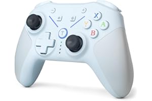 DoJoZone Mando para Switch Inalambrico, Switch Pro Controller Compatible con Switch/Lite/OLED/PC, Bluetooth Mando con Giroscopio de 6 Ejes, Vibración, Turbo y Wake Up