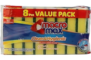 Macro Max Classic Sponge, Yellow/Green, Standard