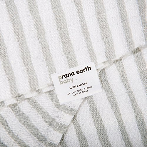 Prana Earth Baby – 2er Set Bambus Musselintuch Pucktuch – Bio Baby-Tuch – Erstlingsdecke & Musselintuch Für Mädchen & Jungen - 8