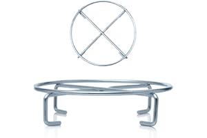 ‎BBQ NERD BBQ-Nerd Untersetzer für Dutch Oven Pfannen und Töpfe - Feuertopf Zubehör - Ø 20 x 5 cm hoher Topfständer aus verzinktem Stahl zum Kochen & Servieren im Dutch Oven