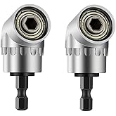 QOCO 105° Right Angle Drill,1/4 Inch Right Angle Driver Power Screwdriver Drill Attachment Hex