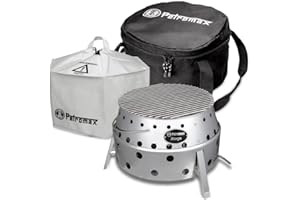 Petromax ATAGO Set - 3-teiliges Set, ATAGO Feuerschale, Transporttasche, Umluftkuppel