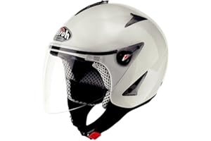 MOTOTOPGUN Airoh Open Face Casco, Bianco, L