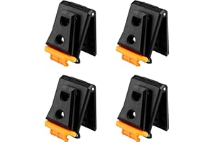 WPNCYK 4 Belt Clips, Toughbuilt, Heavy Duty Quick Release Tool Belt Clips for Toughbuilt Pouch, Ideal for Electricians and Carpenters, Black and Orange, 81 * 52 * 25cm