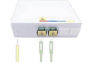Elfcam® - Punto de Terminación Óptica PTO para FTTH, Conectores Ópticos de Tipo SC/APC (2 Puerto Óptico)