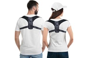 Pauline CY Rücken Geradehalter 2024,Haltungskorrektur Rücken Damen und Herren,Komfortable Rückengurt,Rückenstützgürtel Verbessert Effektiv Den Buckel und Beugt Schmerzen im Rücken,Schwarz