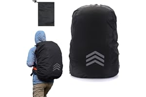 JOWRUN Copri Zaino per Pioggia Riflettente Impermeabile 30-40L, Coprizaino Antipioggia, Copertura per Zaino Antipioggia, Antipolvere, Resistente all'Abrasione Durevole, per Campeggio, Trekking, Ciclismo