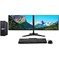 Dell Dual Monitor Trading Setup OptiPlex 5070 SFF PC - Intel Core i5 9th Gen, With 2 x 23 Matching HD 1080p Monitors, Leg Base Stand, Windows 11 Pro OS (Renewed) (32GB DDR4 RAM - 1TB SSD)