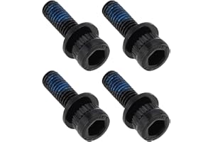 Be In Your Mind 4 Pièces M6x18mm Boulons d'étrier de VTT Vélo Boulons d'adaptateur d'étrier de Frein à Disque Hydraulique Compatible avec Shimano Longueur Vélo Totale 25 Mm Noir