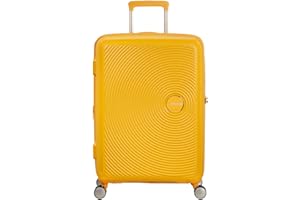 American Tourister Soundbox - Trolley M Espandibile Valigia, 67 cm, 71.5/81 L, Giallo (Golden Yellow)