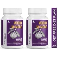 AADAR WEIGHT NO MORE | Natural Fat Burn and Weight Loss Product for Men and Women | 120 Capsules (Pack of 2) | Garcinia, Triphala, Fenugreek (Methi)