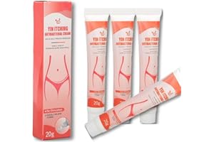 GBBAZU Itch Relief Cream For Women Private Parts, Antifungal Anti Itch Cream, Intimate Soothing Cream, Fast Relieve Itching Skin Irritation, Eczema Dermatitis Cream, Soothes Itching, Redness Soreness (4Pcs)