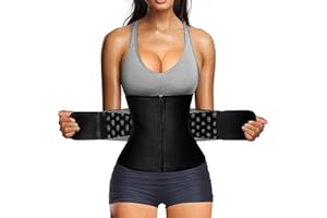 Gotoly Faja Reductora Mujer Abdomen para Deporte Fitness Entrenador de Cintura Cinturón Lumbar Reductor Waist Trainer Body Shaper Corset Deportivo para Gimnasio