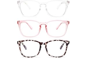 Gaoye Blue Light Blocking Glasses - Fashion Square Fake Eyeglasses, Anti UV Ray Computer Gaming Glasses, Blue Blockers Glasses for Women/Men