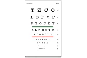 Gima Snellen 31301 Tablica Optometryczna, Szary/Czarny, ‎35.5 x 23 x 0.2 cm; 50 g