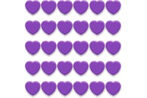 PYJLBX Aimant Frigo, 30PCS Aimant Puissant Aimants Tableau Magnétique Magnet Frigo Petit Aimant Tableau Blanc Mini Aimant Magnets Decoratif, pour Tableau Magnetique Frigo, Calendrier (Coeur, Violet)