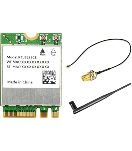 Intel Dualband Wireless-AC 8265 WiFi-Karte – M.2 NGFF, 867 Mbps, Bluetooth 4.2