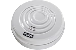 Xavax Wassermelder zum Schutz vor Überschwemmungen oder Wasserschäden, Alarmanlage für Bad, Keller, Heizraum etc., extra lautes Alarmsignal (95 dB) weiß