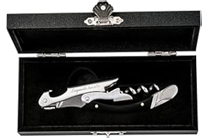 Laguiole Style de Vie Korkenzieher, Flaschenöffner mit Folienschneider, pakkaholz