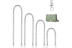 LIBERSHINE Taschenkette,4 Stück Tasche Kette,Trageriemen Handtasche Ersatz Schulterriemen Kette Trageriemen 30cm,60cm,100cm,120cm,Handtaschenkettenriemen,für Umhängetasche Crossbody Geldbörse Chain(Silber)
