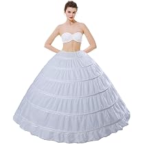 Jupon Cage Robe Mariage Jupon Crinoline Cerceau Hrippy - Pour Robes Cosplay Lolita Et Mariée - Structure A-Line 5 Cerceaux - Noir - 95cm Jupe