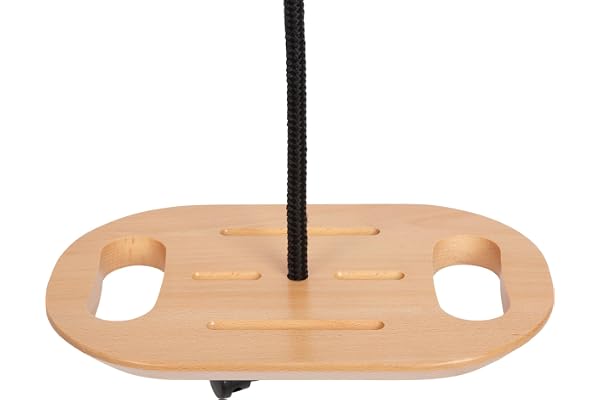 small foot Balançoire à Disque avec poignées « Black Line » en Bois, dès 3 Ans, 12408
