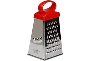 COOK CONCEPT Easy Make CMKB6791 RALLADOR 4 Caras 12 cm SURTIDO, Edelstahl, Rot/Schwarz/Lila/Grün, One Size