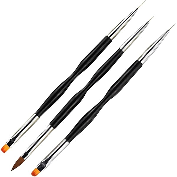 Frcolor Nagel-Kunst-Set – Carving Stifte, Silikon Pinsel, Acryl Werkzeuge Transparent