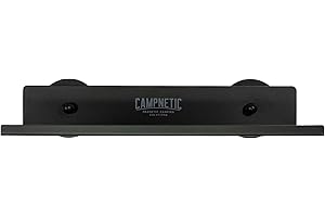 ‎CAMPNETIC Campnetic Magnetisches Regal 30x15cm Schwarz - Einfaches Anbringen ohne Bohren - Camper Zubehör - Offroad Zubehör - Magnetische Tablett ideal für Van, Camper, Wohnmobil - komplettes Set inkl. Beutel