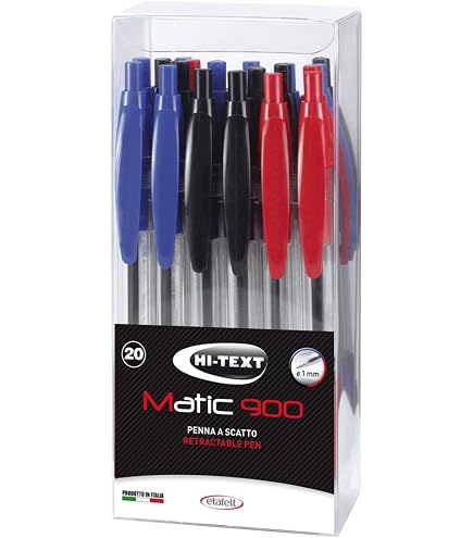 Paper Mate InkJoy 100 RT Penna A Sfera A Scatto, Punta Media Da 1 Mm Fusto Nero Inchiostro Nero 81645 - 5