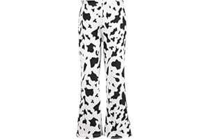 Jowowha Kinder Jungen Mädchen Hosen Schlaghose Glockenhose Elastischer Bund Yogahose Jazzpants Latein Tanzhose