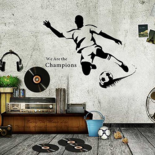 Walplus Wandsticker Wand Aufkleber Papier Kunst Dekoration Fußball Stürmer Sport Familienzimmer Wohnzimmer von Walplus - 2