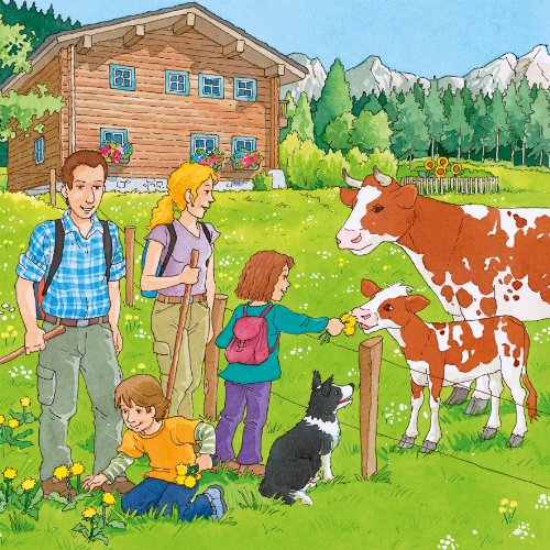 Imagen principal de Ravensburger 09243 - Set de 3 puzzles de 49 piezas diseño Vacaciones en la montaña