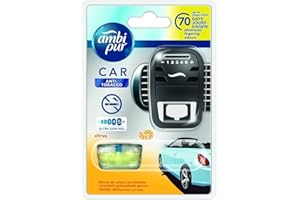 Ambipur Anti-Tabac Désodorisant pour Voiture, Kit de Démarrage 1 Unités