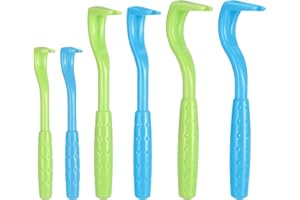 Coptiner 6er Set Zeckenhaken 3 Größen Zeckenzange Zeckenentferner Einfacher und Sicherer Zeckenhebel Zeckenschutz für Hund, Katze, Pferd & Menschen Alternative zu Zeckenpinzette(Grün, Blau)