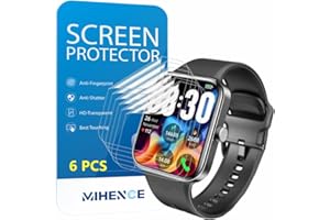 MIHENCE Folia ochronna do smartwatcha S4 1,78", TPU HD folia ochronna na wyświetlacz kompatybilna z TOZO S4 Smartwatch [6 sztuk]