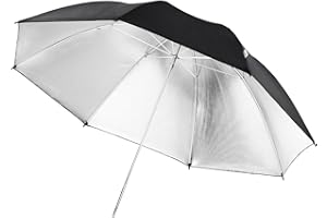 Walimex Pro Reflexschirm (109 cm) schwarz/silber