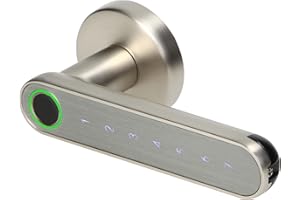 ORNO OR-ZS-853 Serratura elettronica con tastiera tattile e funzione intelligente - lettore di impronte digitali, Bluetooth 4.0 (Nichel)