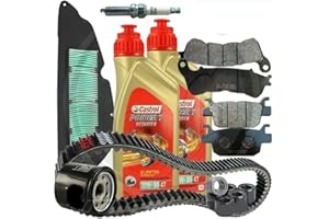 E-BIKERS KIT TAGLIANDO COMPATIBILE HONDA SH 300 i 2007 2008 2009 2010 2011 2012 2013 2014 OLIO FILTRI CINGHIA RULLI CANDELA