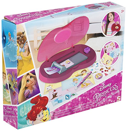 Disney-Princess Creative Card Maker Girl Princess Art Set Beauty Beast Belle Cinderella Rapunzel | Arts and Crafts for Kids | Perfect Christmas Present