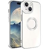 Zore Apple i&ccedil;in uyumlu iPhone 15 Kılıf Kamera Korumalı Logo G&ouml;steren Zore Omega Kapak G&uuml;m&uuml;ş