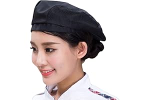 FAKEFACE Cappelli da cucina alla moda per hotel, cuoco, cameriere, lavoro, tela, elastico, cappello da pirata, cappello da chef professionale per catering, cappello a bandana