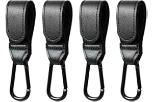 UPINWENUP 4 Pack Pram Hook Clips Pram Clips for Bags Baby Changing Handbag Mommy Diaper Bag Shopping Bags Grocery Backpack for Baby Stroller Pushchair Pram Rocker