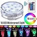 Produktbild Submersible LED-Leuchten mit Remote Control RGB Waterproof Pool Lights für Vase Base Aquarium Pond Garden Fish Tank Family Party Dekorative Lichter Hochzeit Halloween Halloween Party