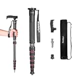 Monopods voor camera's Manbily Camera Monopod 61 inch Wandelstok met Handvat Draagbare Compact Reizen Monopod Aluminiumlegering Selfie Stick 6 Secties 15,0 kg voor DSLR Video Camcorder Stand (GROEN