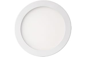 PUNTOLUCELED pannello led slim faretto incasso rotondo luce naturale 18W piatto colore bianco moderno elegante PANEL LIGHT super bright hight brightness risparmio