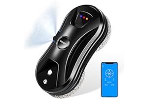 CHOVERY CL-3 Fensterputzroboter mit Wasserstrahl 5600Pa Fensterputzer Elektrisch Fensterroboter Automatischer Fenstersauger mit APP/Fernbedienung