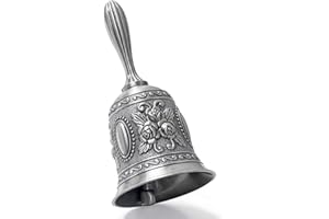 FANXIYA Campanello da Tavolo in Ottone, Campanella da Tavolo a Mano, Campanella a Mano Classica a Mano (Vernice Di Latta)