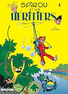 jaquette livre Spirou et Fantasio, tome 4 : Spirou et les héritiers